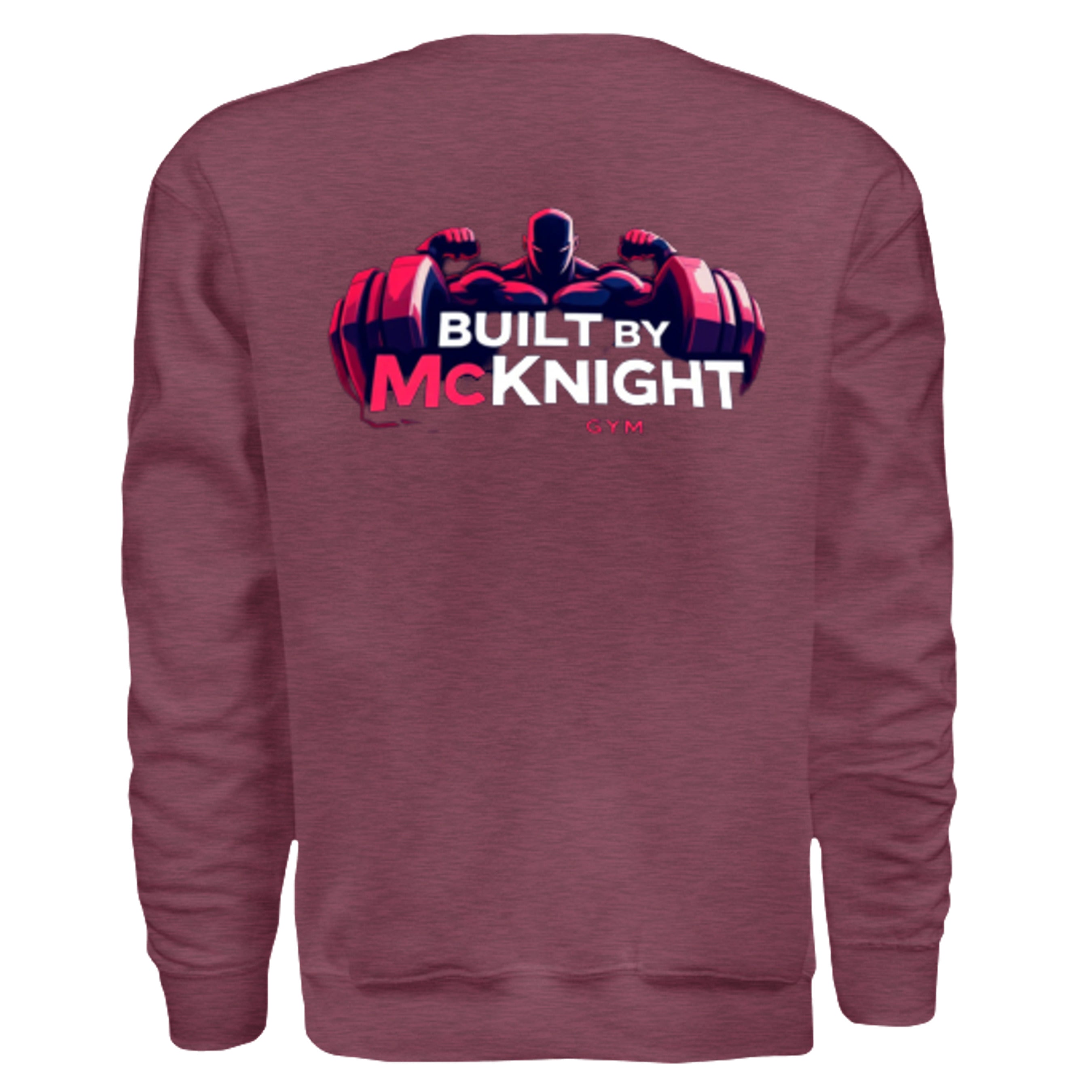 Heather Sport Dark Maroon - G180 - BACK